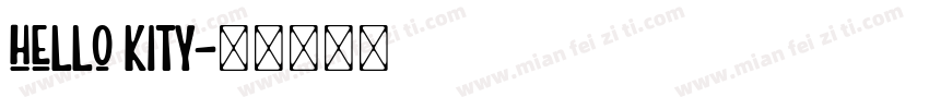 hello kity字体转换